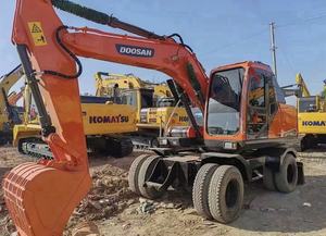 Excavadora Doosan DX150W usada, máquina excavadora de segunda mano DX150, excavadora de ruedas a la venta - Product Image 2