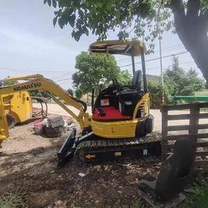 Mini-excavatrice sur chenilles d'occasion Komatsu PC20MR 2T, fabriquée au Japon, moteur Komatsu, petit tracteur-pelleteuse CE - Product Image 5