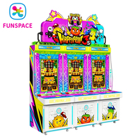 FUNSPACE Happy Fruit 3 Machine de jeu d'arcade multi-joueurs à monnayeur/billets en métal et acrylique pour tous les âges