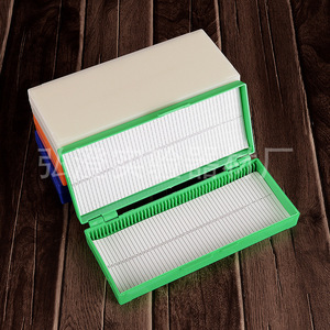 Hongbolai 50-Slide <b>Microscope</b> Slide Box Thickened Pathology Section Storage Case Individual Packaging For Lab Use - Product Image 1