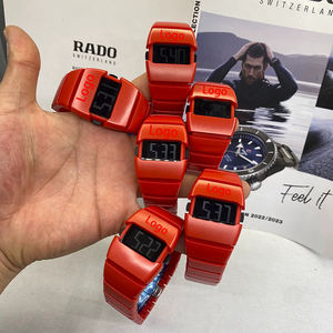 男性用クォーツ時計PK電子時計プラスチックバンドY2K NK新作メンズファッション高級リストバンド - Product Image 4