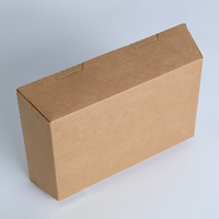 Boîte alimentaire jetable en papier kraft brun anti-graisse avec fenêtre unique, personnalisable en gros, pour salades à emporter, emballage OEM sans BPA