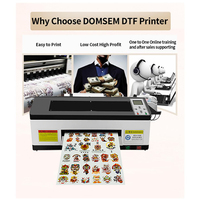 Цифровой принтер A3 Dtf Xp600, высокоскоростная печатающая головка A3 + Dtf, машина для принтера ПЭТ-пленки для малого бизнеса, текстильное оборудование