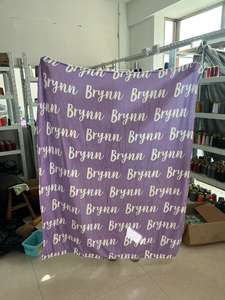 Mantas personalizadas con nombre para bebés y niños, mantas de terciopelo, baratas - Product Image 6