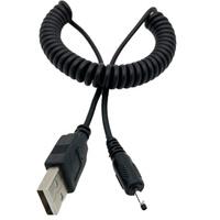 Cable de Alimentación USB Macho de 1.35mm X 3.5mm DC en Espiral, Carga Rápida de 3A, Blindaje de Lámina de Cobre Puro, 12 Meses de Garantía para Banco de Energía