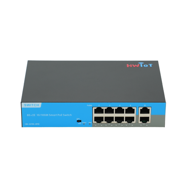 Commercial 8 Port PoE Switch Plug and Play IEEE 802.3af/at Network Switch