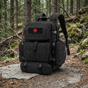 Sac à dos médical pour premiers secours, trousse de traumatologie d'urgence, kit de déploiement de triage EMS EMT, en nylon Cordura 1000D - Product Image 2