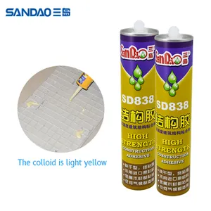 Factory Price SD838 Yellow High Strength Construction Waterproof Adhesive Sealant Structural Adhesive