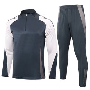 Özel Tasarım Yeni İspanyol Ligi Futbol Forması Tam Fermuarlı Ceket Erkek Avrupa Kulüp Spor Takımı Futbol Forması Antrenman Ceketi - Product Image 4