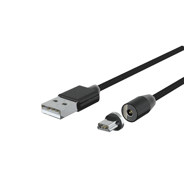 Hot Sale Quality 1 a 5 V USB a to Micro USB Charging Braided Rope Magnetic Usb Charging Cable Charger Electronic Device