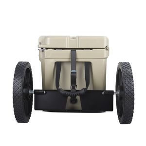 Kit de Ruedas para Nevera Portátil Rotomoldeada de 12 Pulgadas, Eje de Acero de Aleación de Hierro de Alta Resistencia con Capacidad de +20 kg, Correas con Bloqueo de Leva, Para Todas las Estaciones, Uso Doméstico - Product Image 3