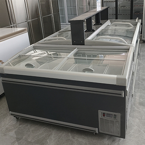 Los más vendidos: Congeladores tipo isla con puerta de cristal superior para helados y carne, ideales para <span class=keywords><strong>supermercados</strong></span>. - Product Image 3