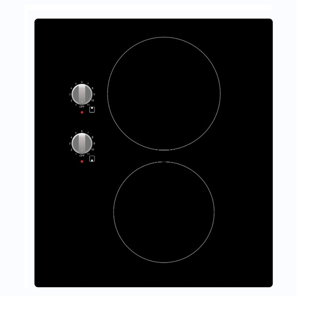Dual Zone Electric Ceramic Hob Wholesale Compact CE Certification 2 Burner Cooktop Ceramic Cooktop Infrared Cooktop
