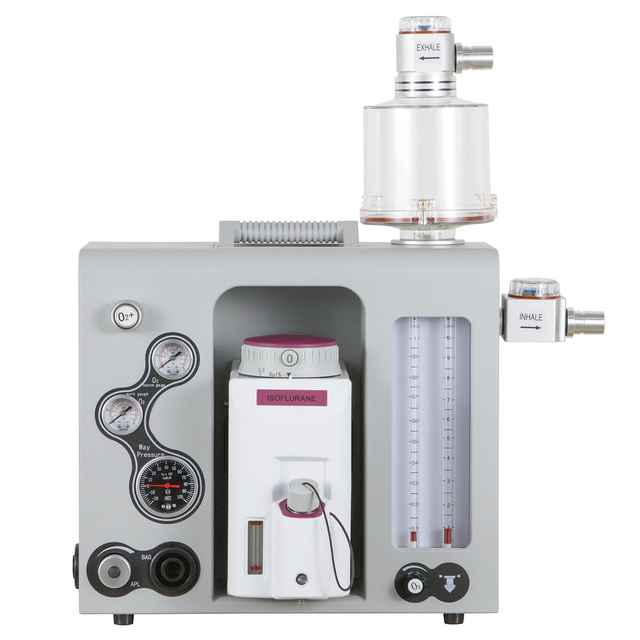 Portable Veterinary Anesthesia Machine Oxygen/N2O Drive Manual Operation 35-75 L/min Oxygen Flush CE Certified for Hospitals