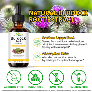 SOLOTREE Private Label 60 мл Натуральный жидкий экстракт корня лопуха без ГМО для поддержки пищеварения и ежедневного оздоровления - Product Image 4