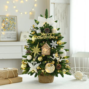 Wholesales 60cm Mini Xmas <b>Tree</b> Artificial Plastic Christmas <b>Tree</b> and Decorations Ornament With LED <b>Lights</b> - Product Image 3