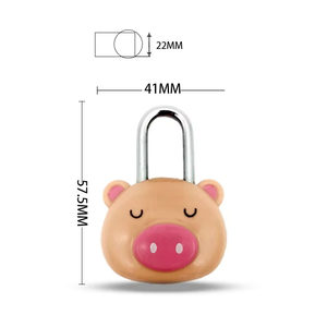 Usine directe haute sécurité 2 chiffres Portable petit cochon mignon en forme de <span class=keywords><strong>combinaison</strong></span> serrures dessin animé conception <span class=keywords><strong>cadenas</strong></span> de sécurité - Product Image 5