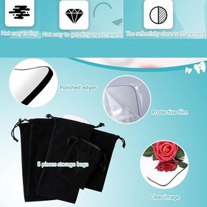 5 espejos dentales para fotografía, espejo intraoral de doble cara, reflector fotográfico de vidrio intraoral. - Product Image 5