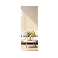 Miroir mural décoratif en acrylique, plaque acrylique couleur or argent, autocollant, épaisseur 1-3 mm, découpe personnalisable