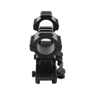 Soporte de Tubo Óptico de Aluminio Ligero de Una Pieza, Base de 20 mm, Adaptador de Luz de Punto Rojo para Exteriores, Equipo Negro Mate - Product Image 6