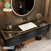 Ensemble de meubles de salle de bain OEM moderne 2025, avec table complète, bureau, armoire, panneau, évier, robinet, pour chambre, salle à manger, hôpital, atelier, appartement