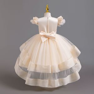 Luxe fleur fille élégante fête moelleux Tulle <span class=keywords><strong>Cocktail</strong></span> 3-12 ans enfants mariage demoiselle d'honneur célébration <span class=keywords><strong>robe</strong></span> - Product Image 6