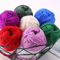 Großhandel Weiches Plüschgarn Handstrickgarn Tufting Lurex Garn Flauschiges Funkelndes Mischgarn Häkelgarn Fantasiegarn