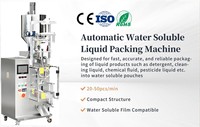 Machine d'emballage de dosettes de film PVA hydrosoluble, machine de remplissage de sachets d'adoucissant pour tissus pour peaux sensibles de bébé, machine d'emballage de liquides
