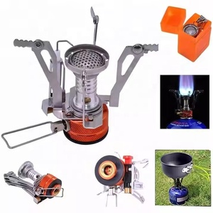 IRONDONKEY réchauds de Camping <span class=keywords><strong>à</strong></span> gaz en plein air 110g réchaud <span class=keywords><strong>à</strong></span> <span class=keywords><strong>allumage</strong></span> piézoélectrique Portable réchaud <span class=keywords><strong>à</strong></span> pique-nique pliable ustensiles de cuisine - Product Image 2