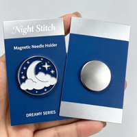 Aiguilleur magnétique personnalisé en émail sans MOQ, aimant puissant, épinglette en émail pour accessoires de point de croix, quilting et broderie