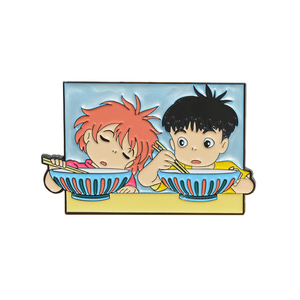 เข็มกลัดอนิเมะ <span class=keywords><strong>Ponyo</strong></span> และ Sosuke คุณภาพสูงแบบขายส่ง  เคลือบเงาอย่างดี สำหรับตกแต่ง - Product Image 1
