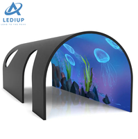 Écran LED flexible, écran pliable, écran circulaire souple, mur vidéo LED pour les centres commerciaux, la publicité