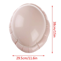 Ventre gonflable factice, ventre de grossesse factice, ventre de brasse pour adulte, accessoire de cosplay Père Noël, costume de jeu de rôle pour Halloween et Noël
