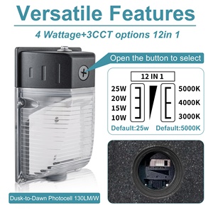 ไฟแพ็ค LED ติดผนัง IP65ขนาดเล็กกันน้ำ3CCT AC100-277V และมี4วัตต์ให้เลือกด้วยไฟพลบค่ำถึง<span class=keywords><strong>รุ่ง</strong></span>สาง - Product Image 2