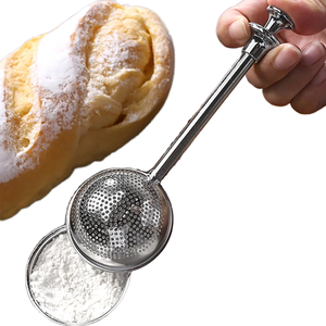 Infuseur à thé professionnel moderne en acier inoxydable en forme de boule avec poignée et couvercle pour infuser le thé en feuilles - Product Image 2