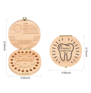Boîte à <span class=keywords><strong>dents</strong></span> <span class=keywords><strong>de</strong></span> bébé en bois personnalisée PAFU - Product Image 3