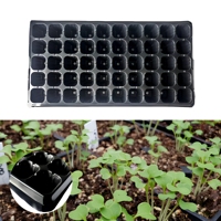 Plateaux de semis pour la propagation des plantes, grands plateaux de pépinière à 50 alvéoles, réutilisables, taille personnalisée, noirs, en PS respirant
