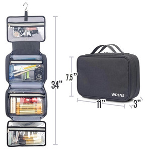 De Viaje impermeable bolsa de aseo de maquillaje personalizada colgante bolsa de cosméticos para los hombres y las mujeres - Product Image 3