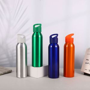 Promotional Custom Logo 650ml Aluminum Alloy Sports <b>Small</b> Mouth Outdoor Portable Climbing Travel Kettle Modern Water <b>Bottle</b> - Product Image 2