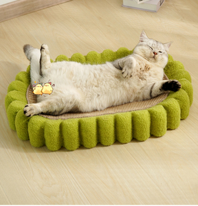 Pet Tournesol Feutre Tissu Jouet chat Scratch Plate Carton Gratter Pads pour Chats <span class=keywords><strong>Meilleur</strong></span> Naturel Sisal Scratcher Board - Product Image 1