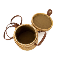 Sac à main de plage en paille naturelle pour femme, mignon et de haute qualité, petit sac bandoulière tissé à la main en rotin