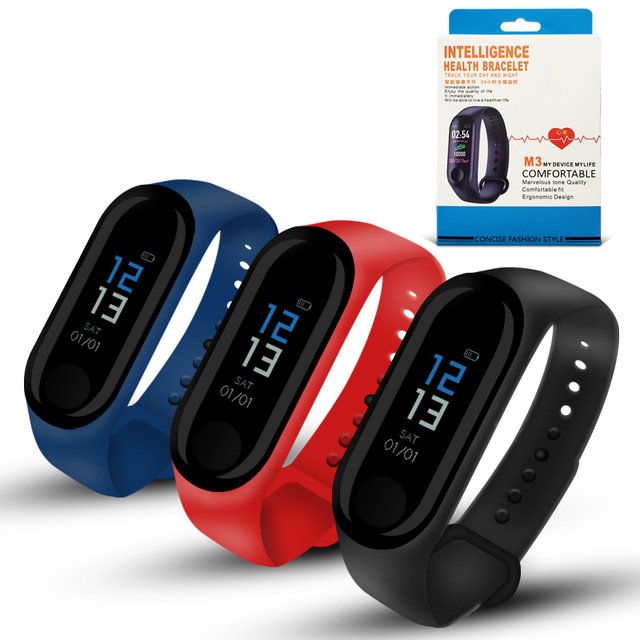 Global Smartwatch M6 M3 Bracelet Inteligente Fitness Band Sport Smart Bracelets Rohs Wearable Devices Smart Band