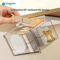Tiroir de rangement transparent sous-meuble, organisateur suspendu pour armoire à miroir, boîte coulissante adhésive pour cosmétiques et articles de toilette
