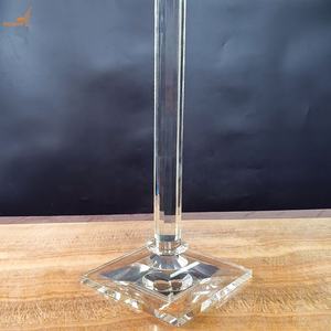 Vente en gros <span class=keywords><strong>Chandelier</strong></span> moderne en <span class=keywords><strong>cristal</strong></span> à fond carré à 9 <span class=keywords><strong>branches</strong></span> <span class=keywords><strong>Chandelier</strong></span> de mariage pour centres de table élégants - Product Image 6