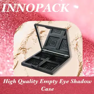 Custom Square Plastic Eyeshadow Palette Empty Compact Blush Packaging With Window Cosmetic Packaging