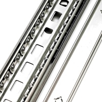 Correderas para Cajones de Acero Inoxidable 304 de 53 mm, Longitud Personalizada, 100 kg, Rodamientos de Bolas de Alta Resistencia con Bloqueo, Herrajes para Muebles OEM