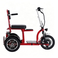 Scooter électrique pliable léger tout-terrain à 3 roues pour personnes âgées