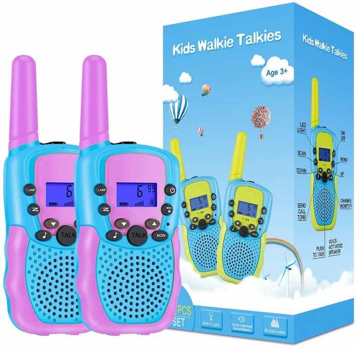 Toy Walkie Talkie, Walkie Talkies for Kids, Two Way Radios Twin Pack Kids Walkie Talkies Small Toys Set for Kids Ages 3-12 Boys