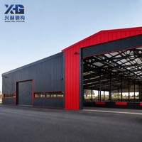Bâtiment préfabriqué en acier à ossature portique galvanisée à grande portée, prix usine
