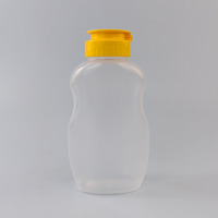Hoch temperatur sichere Flip-Top-Kappe PP Plastic Squeeze Ketchup Flasche 350g 12 oz für Tomatensauce Chili Knoblauch Sauce Behälter